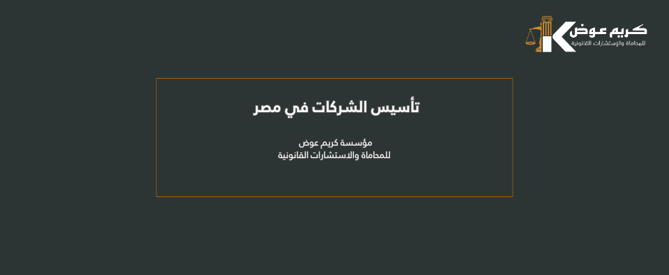 تأسيس الشركات في مصر دليلك الشامل