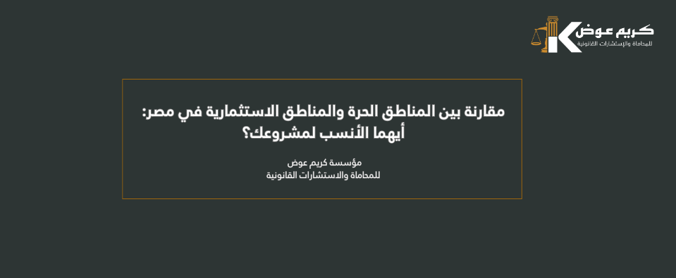 مقارنة بين المناطق الحرة والمناطق الاستثمارية في مصر - أيهما الأنسب لمشروعك؟